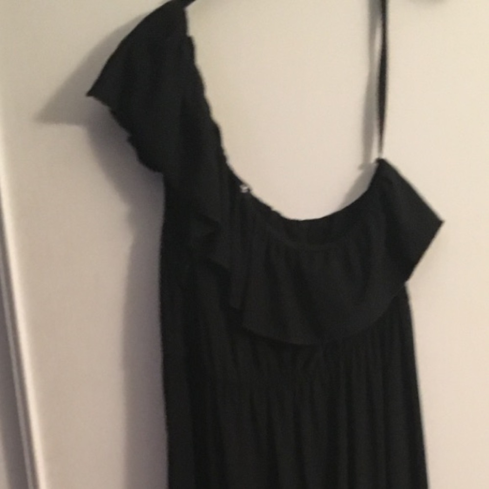 One shoulder maxi dress
